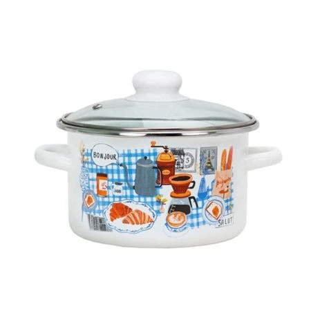 Набор посуды 3пр 2/3/4л эмаль БОНЖУР белый стекл.крышки цилиндрический 9С309/4 (1) Набор посуды 3пр 2/3/4л эмаль БОНЖУР белый стекл.крышки цилиндрический 9С309/4 (1)