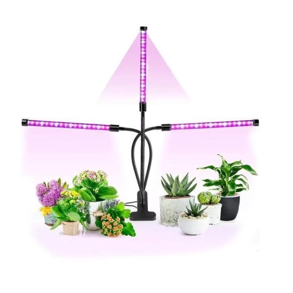 Фитосветильник настольный с 3 лампами, проводной переключатель FITLED3 (18)