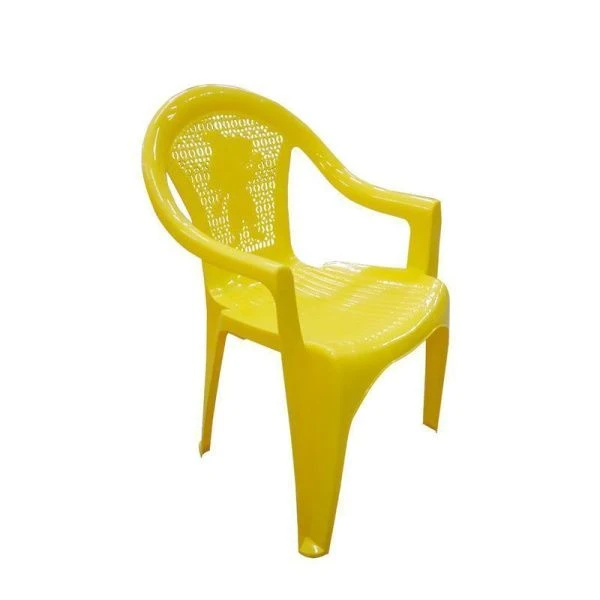 Кресло детское 38*35*53,5см пластик желтое (10)