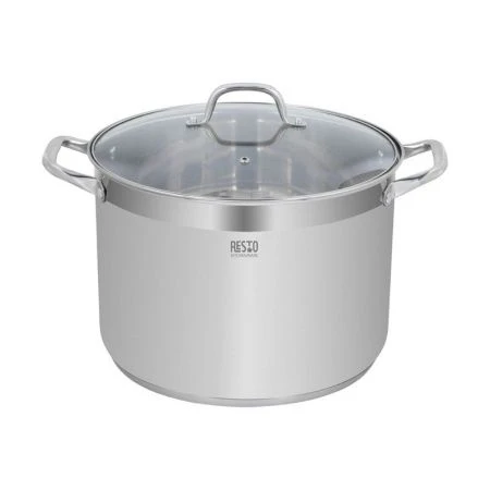 Кастрюля 15л h22см нерж.сталь LIBRA со стекл.крышкой 30см (2)