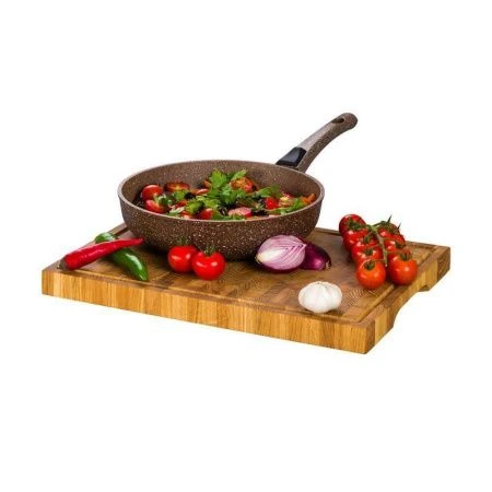 Сковорода 22см алюминий АП ГРАНИТ со съемной ручкой коричневая Dariis Duo-108 НН (10)