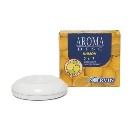 Освежитель воздуха дисковый NORVIN лимон (12)