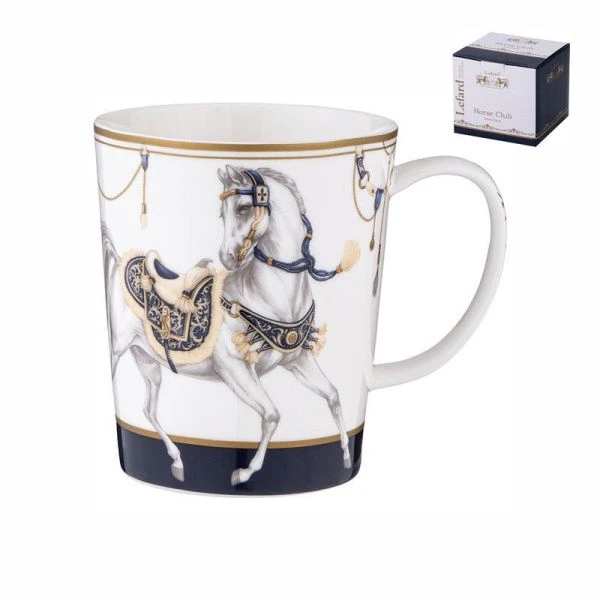 Кружка 400мл фарфор Horse club (36)