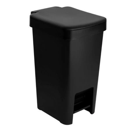 Ведро мусорное с педалью 10л 265*203*380мм пластик PROFI антрацит (4)