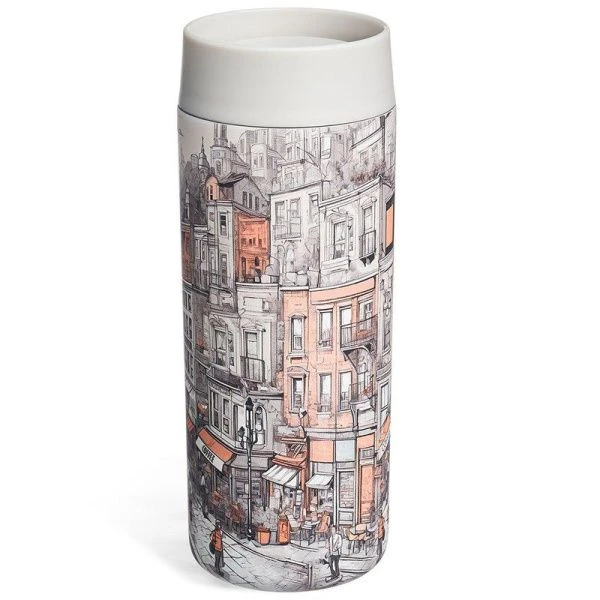 Термокружка 350мл нерж.сталь Город (24)