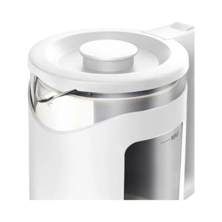 Чайник электрический 1,5л 1500Вт стекло диск.нагр.эл-т, белый пласт.корпус IR-1918 (12)