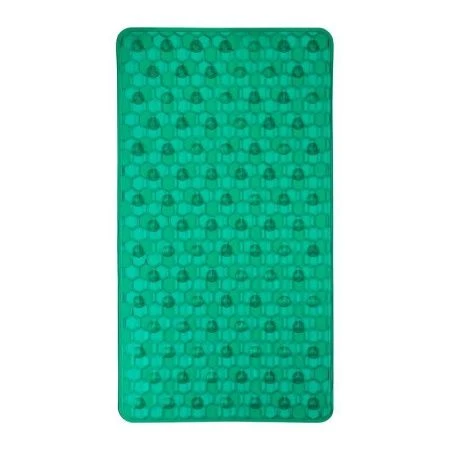 Коврик противоскользящий 67*37 ПВХ Соты зеленый (20)