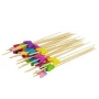 Шпажки для канапе бамбук 12см 50шт БАБОЧКА цветная (200) JC-7914