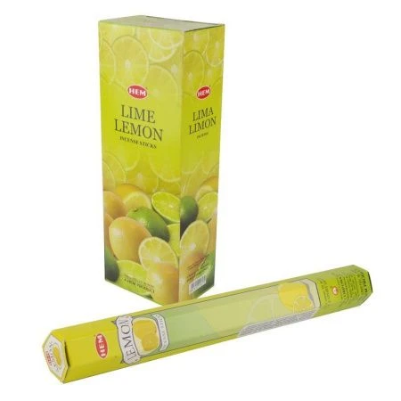 Благовония шестигранник 20 палочек HEM Lemon Лимон 186Le (6)