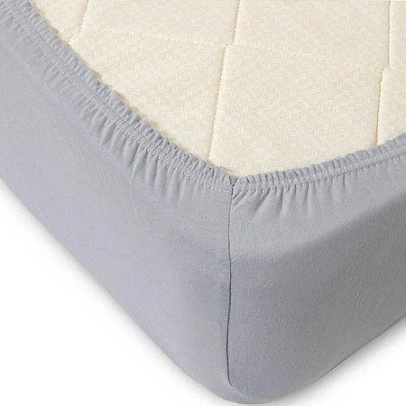 Простыня на резинке 180*200*20 трикотаж LUXE серый