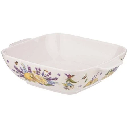 Салатник 19*15*5см фарфор ПРОВАНС ЛИМОНЫ прямоугольный (36)