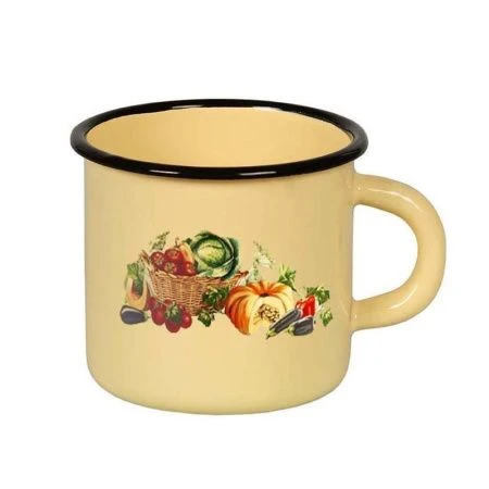 Кружка 400мл эмаль ДАРЫ ОСЕНИ кремовый С-0103/4Км (24)