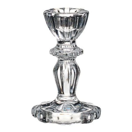 Подсвечник 7*7*10,3см стекло Ice (24)