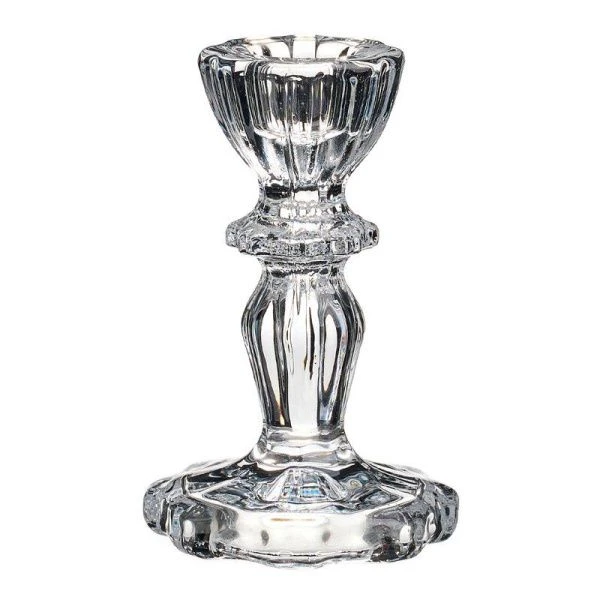 Подсвечник 7*7*10,3см стекло Ice (24)