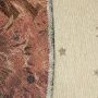 Скатерть новогодняя 160*300см гобелен ЕЛИ ТИВОЛИ серебряный люрекс овальная