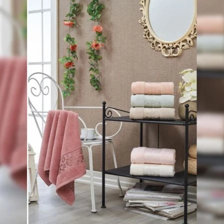 Полотенце махровое 50*90см жаккард TWO DOLPHINS MIHRIMAH (6) E860