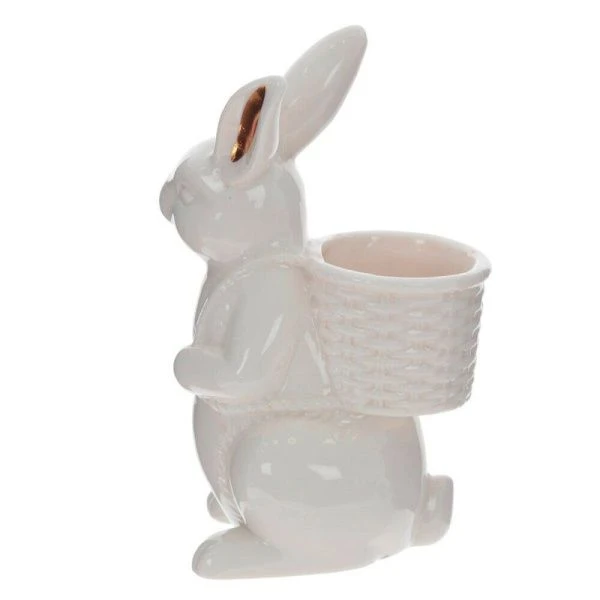 Конфетница фарфор Заяц 12*9*20см (24)