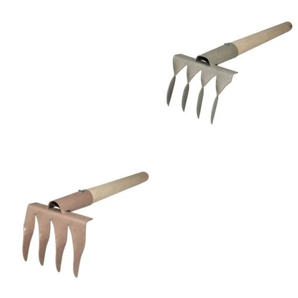 Грабли витые 4-х зубые с деревянным черенком (10)