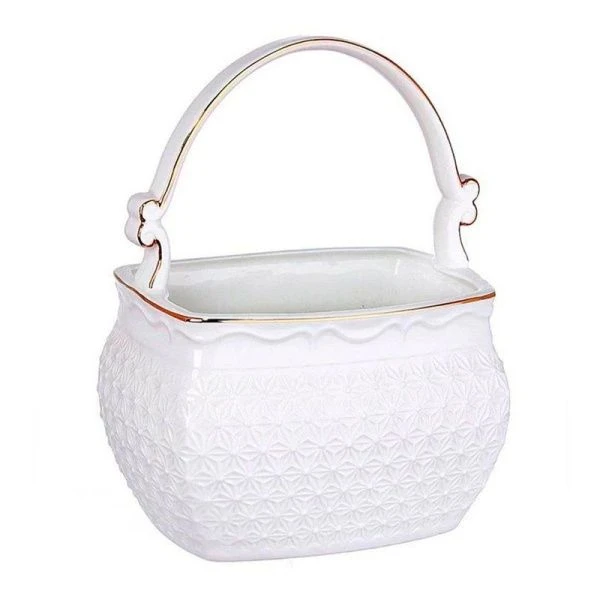 Ваза для конфет 600мл керамика СНЕЖНАЯ КОРОЛЕВА квадрат CS904712-P (3/18)