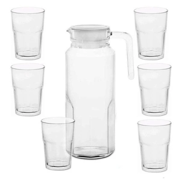 Набор питьевой 7пр стекло TUFF (3)