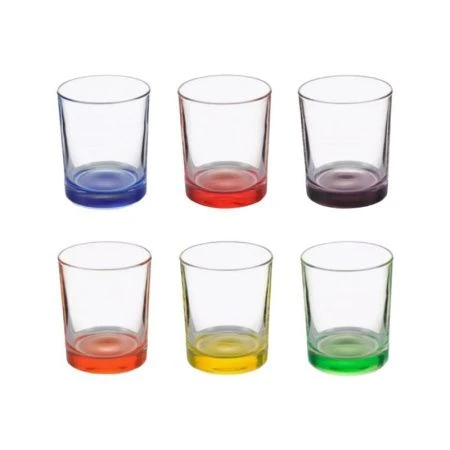 Стопки набор 6шт 50мл стекло ЛАК МИКС гладкий 02с1022 (18)