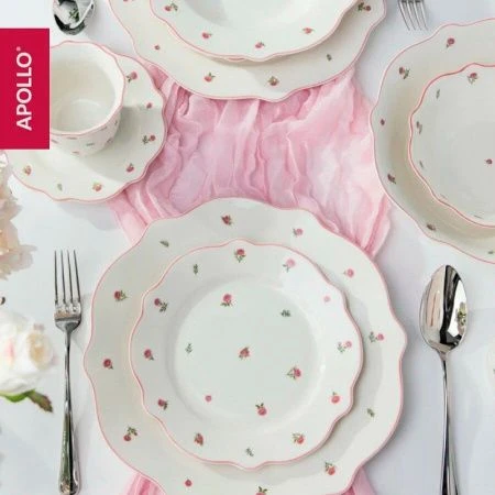 Тарелка мелкая 27см фарфор French rose обеденная FRR-09 (48)