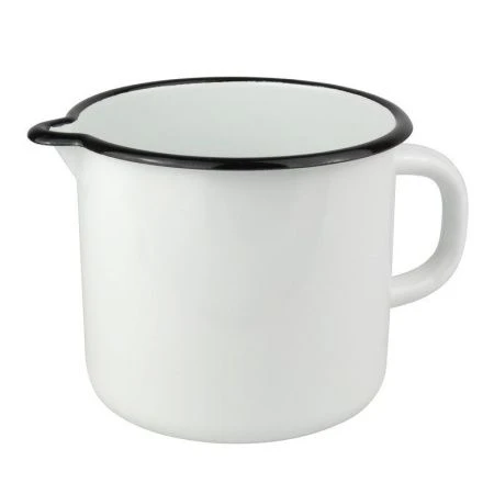 Кружка 1л эмаль белая без крышки 40104-072 (18)