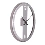 Часы настенные 32см металл РУБИН Классика открытая стрелка, серебряный (10)
