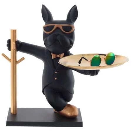 Подставка для мелочей Собака с подносом 29,5*22,5*29,5см металл (6)