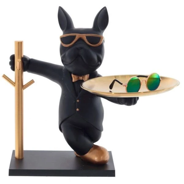 Подставка для мелочей Собака с подносом 29,5*22,5*29,5см металл (6)