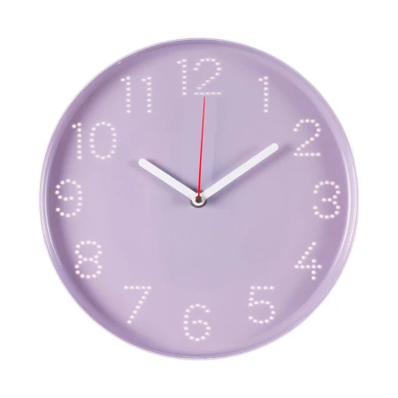 Часы настенные 25см пластик РУБИН Классика сиреневый (10)