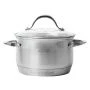 Кастрюля 2,9л нерж.сталь стекл.крышка 18см 7-слойное дно арт. 4718S (8)