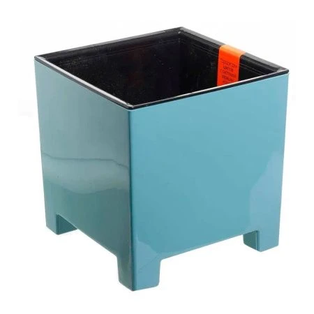 Горшок цветочный 5,5л 19*19см пластик НАРД с вкладкой тиффани (6)