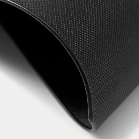 Салфетка кухонная 38*38см экокожа ТЭМ восьмиугольник черный (120)