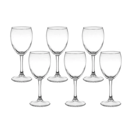 Бокалы для вина набор 6шт 240мл стекло ИМПЕРИАЛ ПЛЮС (4)