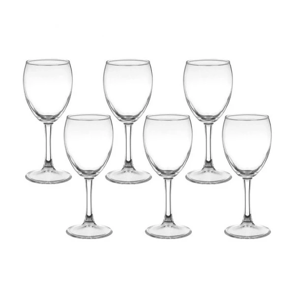 Бокалы для вина набор 6шт 240мл стекло ИМПЕРИАЛ ПЛЮС (4)