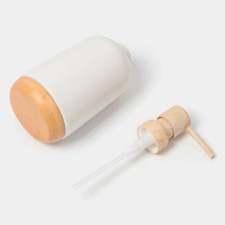 Набор для ванной "Эко" 4 предмета (мыльница. дозатор для мыла, 2 стакана), цвет белый   6851678