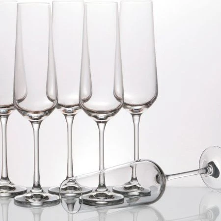 Бокалы для шампанского набор 6шт 200мл стекло САНДРА СН019 (2)