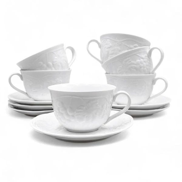 Чайный набор 12пр фарфор ВИНОГРАДНАЯ ЛОЗА на 6 персон 250мл (6)