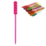 Шпажки для канапе пластик 9см 50шт цветные (400) JC-7899
