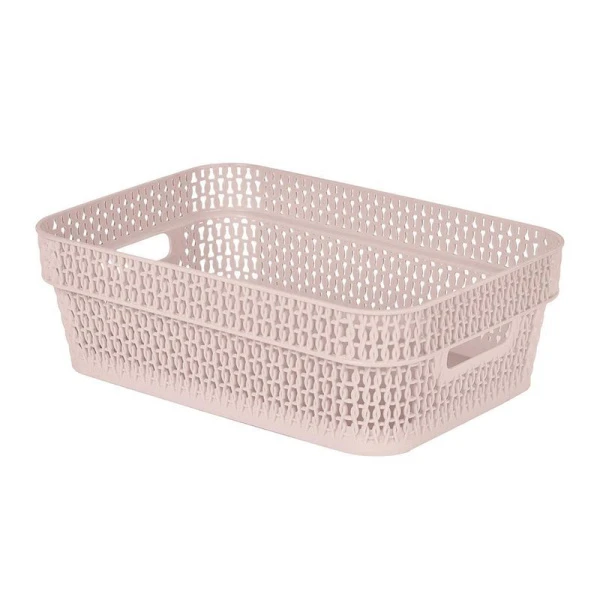 Корзина универсальная 3л 271*183*87мм пластик Ajur бежевый топаз (16)