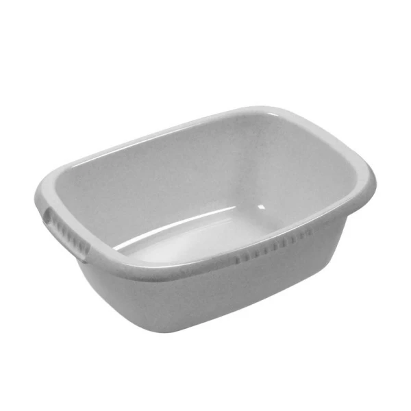 Таз 32л пластик ВОДОЛЕЙ мрамор прямоугольный С624МРА (8)