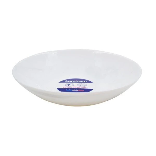 Тарелка глубокая 20см стеклокерамика ДИВАЛИ МАРБЛ БЕЛЫЙ суповая Q9212 (24)