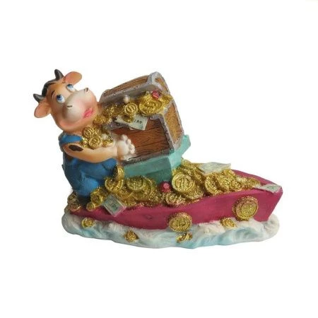 Фигурка Корова / Бык полистоун 8см 2 вида (64)