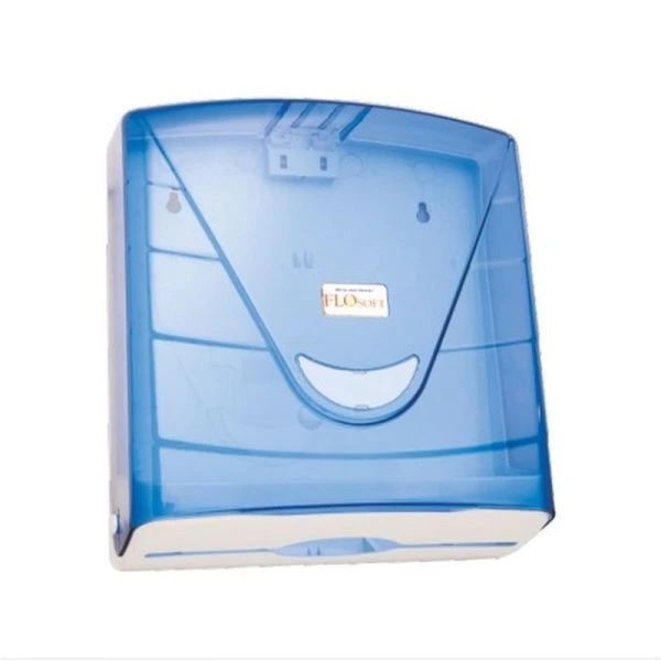 Диспенсер для бумажных полотенец 26*29*10см пластик прозрачно-голубой SD31-01 (F070М)