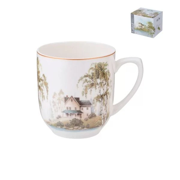 Кружка 380мл фарфор БЕРЁЗКИ подар.уп. (36)