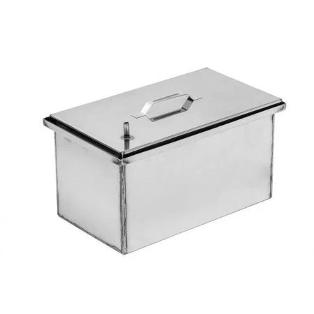 Коптильня 1 уровневая нерж.сталь 500*300*270мм толщ. 2мм с гидрозатвором плоск. крыша 2К-S067 (1)