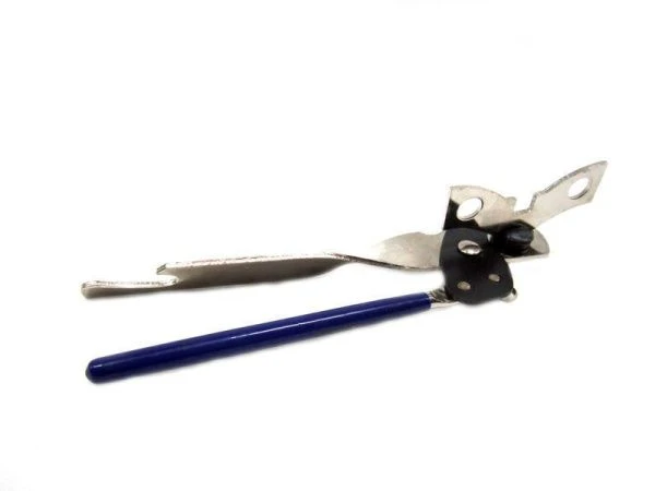 Нож консервный открывалка металл Бабочка синие/нерж ручки JC-771 (240)