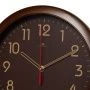 Часы настенные 29см пластик РУБИН Классика темно-коричневый (10)