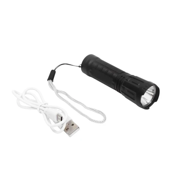 Фонарь ручной аккумуляторный, 1 Вт, 400 мАч, LED, 3 режима, 10*3*3см, IPX4 Фонарь ручной аккумуляторный, 1 Вт, 400 мАч, LED, 3 режима, 10*3*3см, IPX4